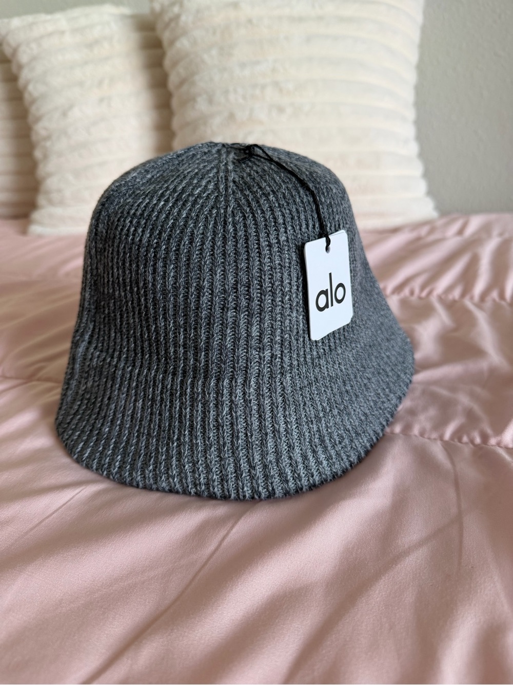 Demin Knit Cloche - Grey/ Anthracite